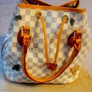 Checkered Bucket Bag
